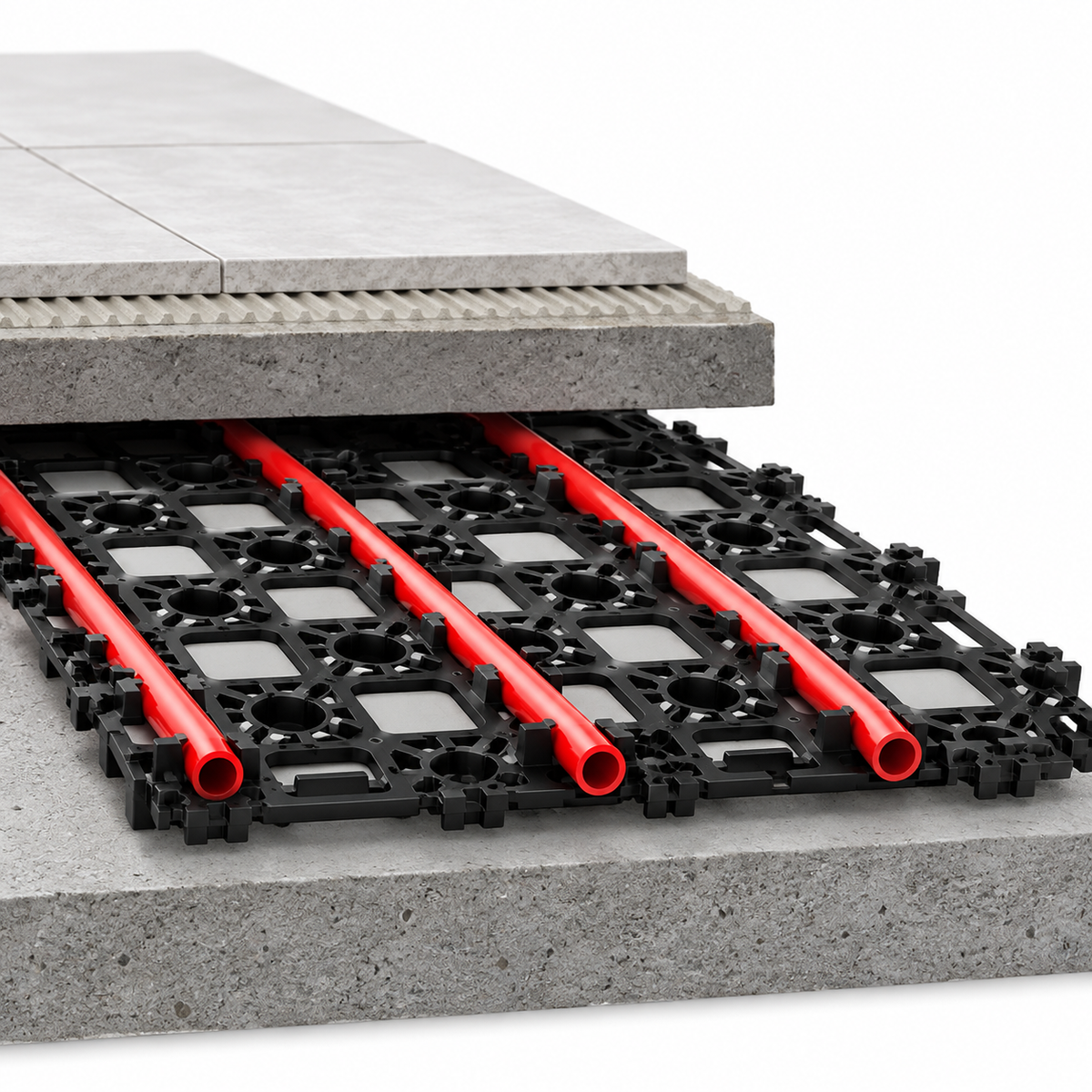Spider Fix Castellated Underfloor Heating Panel